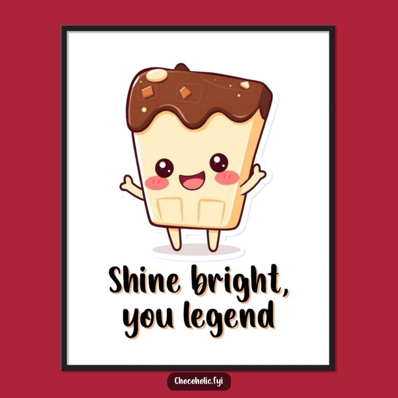 Proud Kawaii Chocolate: Free Printable Wall Art, Downloadable Decor