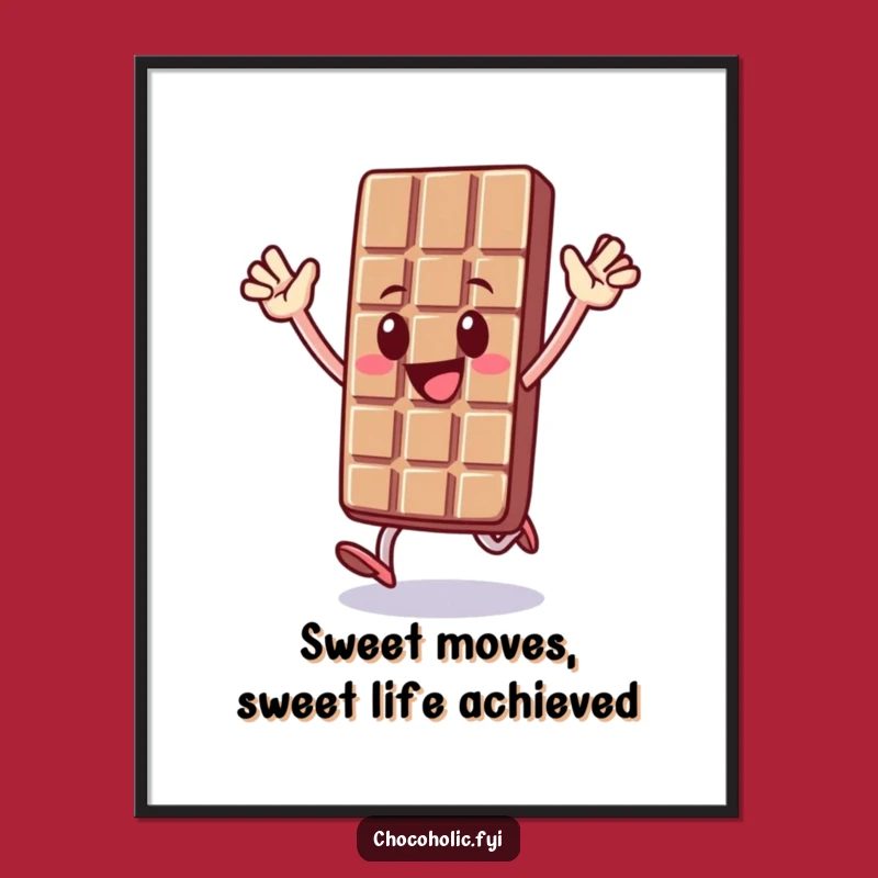 Funny Free Printable Wall Art Chocolate Character Hop Downloadable Decor