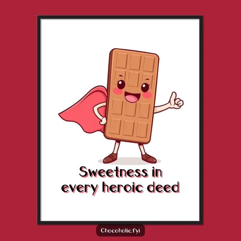 Free Printable Hero Chocolate Bar Art - Funny Downloadable Wall Decor