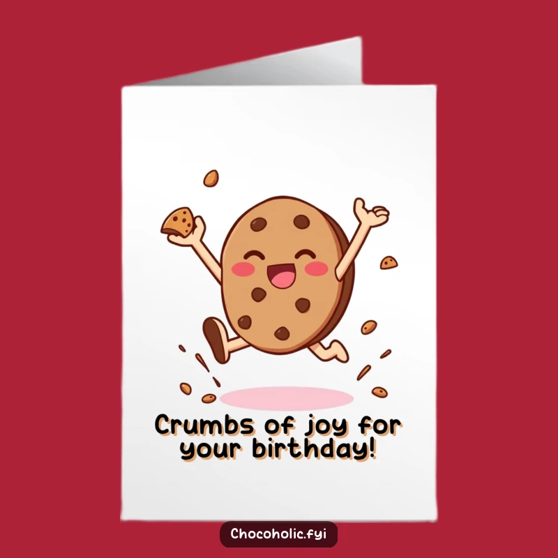 Free Printable Kawaii Cookie Birthday Card - Funny Downloadable Gift for Her