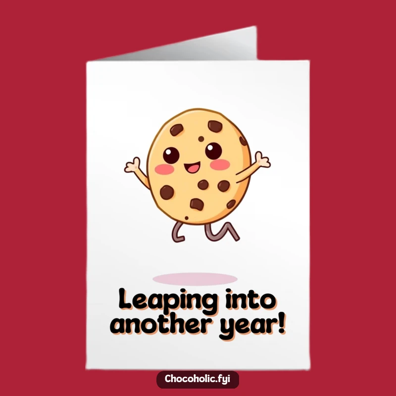 Free Printable Funny Cookie Birthday Card: Kick up the fun with this downloadable greeting!