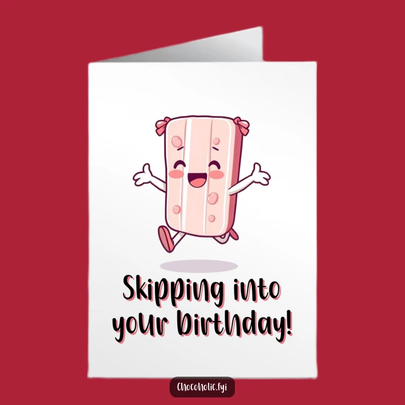 Free Printable Birthday Card: Joyful Candy Bar, Funny Downloadable Gift for Fun