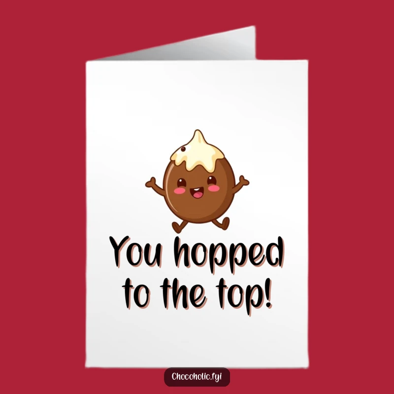 Free Printable Congrats Card: Bouncing Truffle Bliss - Funny Downloadable Gift!