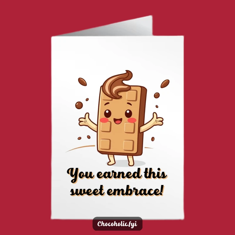 Free Printable Congrats Card: Chocolate Cocoa Cloud Bliss! Unique Humorous Downloadable Gift