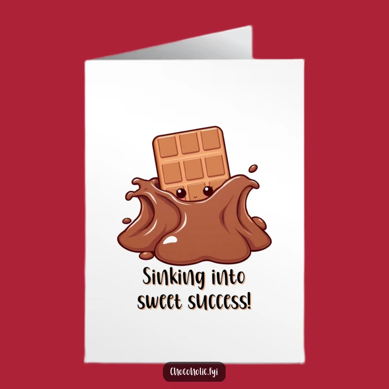 Free Printable Congrats Card Chocolate Puddle Peek Downloadable Gift