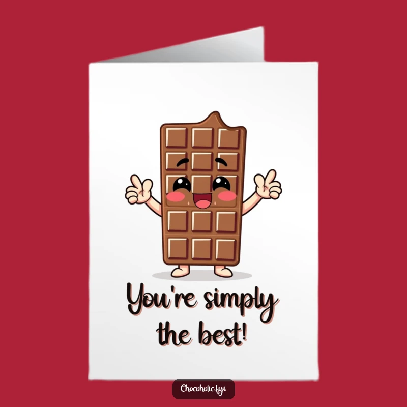 Free Printable Congrats Card Proud Chocolate Character Downloadable Gift