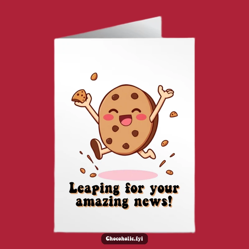 Free Printable Kawaii Cookie Congrats Card - Funny Downloadable Greeting