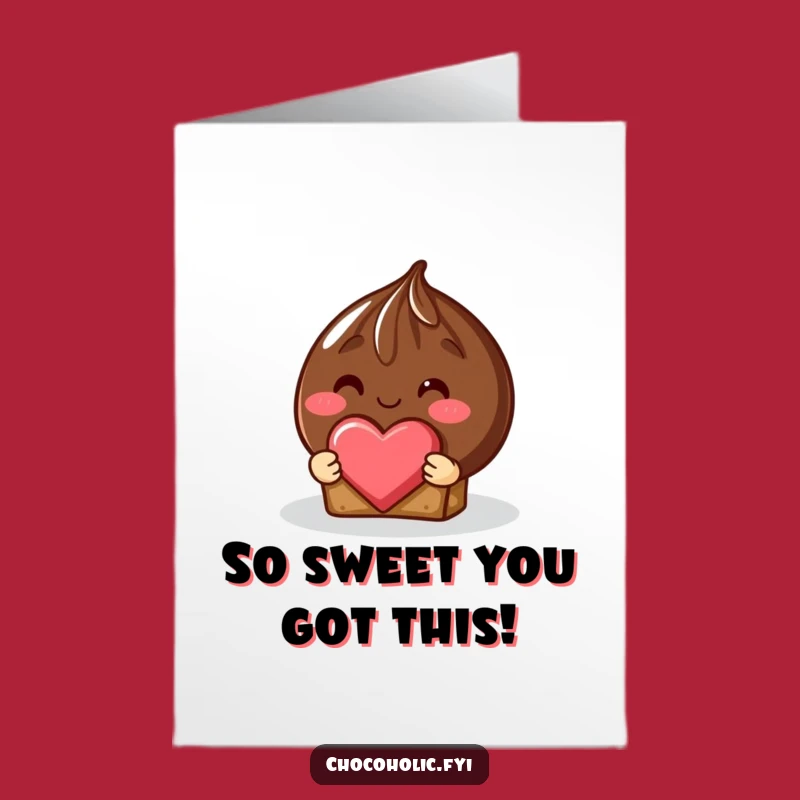 Free Printable Congrats Card: Shy Truffle, Adorable Downloadable Gift for Sweet Achievements