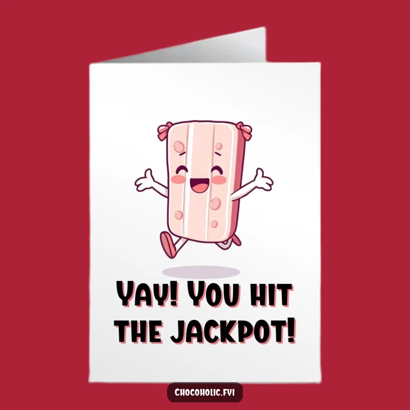 Free Printable Congrats Card: Joyful Candy Bar, Funny Downloadable Gift for Success