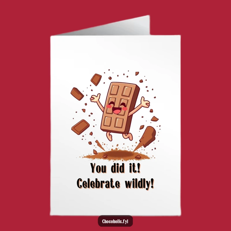 Free Printable Congrats Card: Leap for Joy Chocolate Bar, Festive Downloadable Gift
