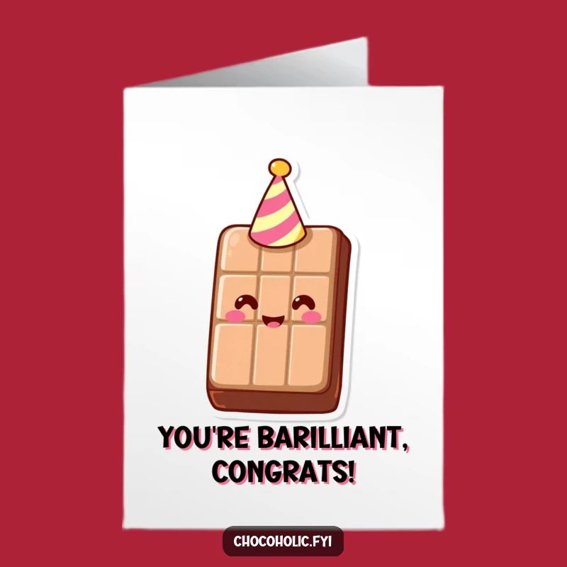 Free Printable Congrats Card Printable: Party Chocolate Bar Downloadable Gift