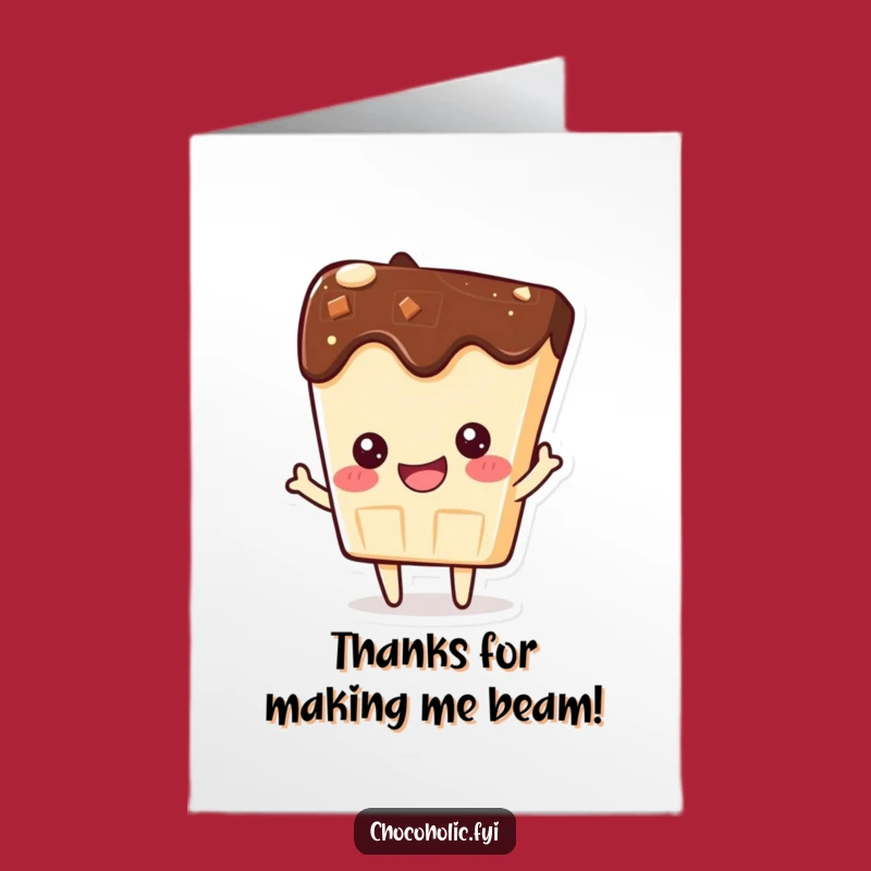 Free Printable Thank You Card: Proud Kawaii Chocolate Bar, Downloadable Gift