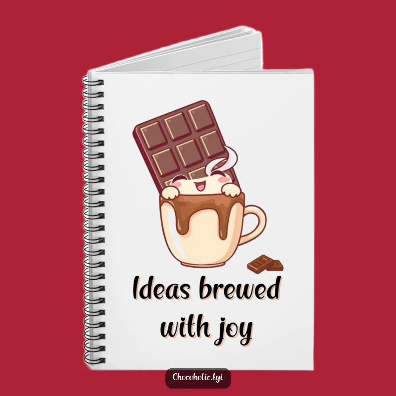 Funny Chocolate Bar Notebook: Delightful Peek at Your Thoughts