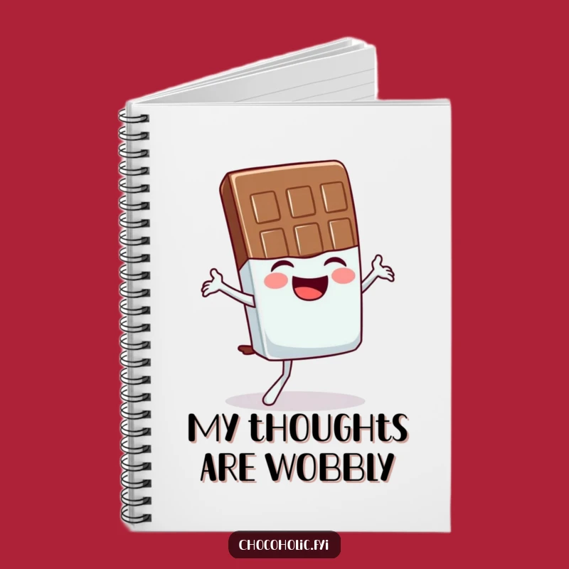 Funny Chocolate Bar Notebook: Giggling Yogi's Wobbly Notes