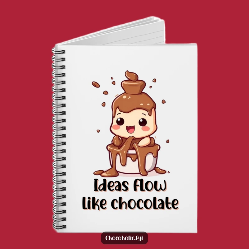 Funny Chocolate Fountain Notebook: Jot Down Joyful Ideas with this Chocolate Character Journal