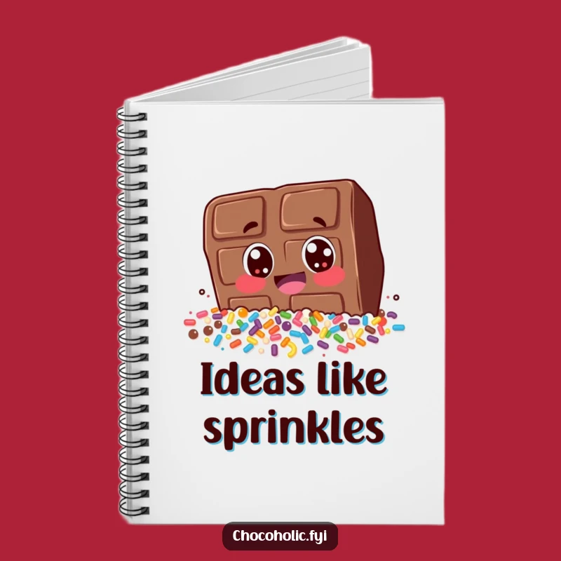 Funny Chocolate Sprinkle Dive Notebook: Jot Down Ideas with This Hilarious Chocolate Bar
