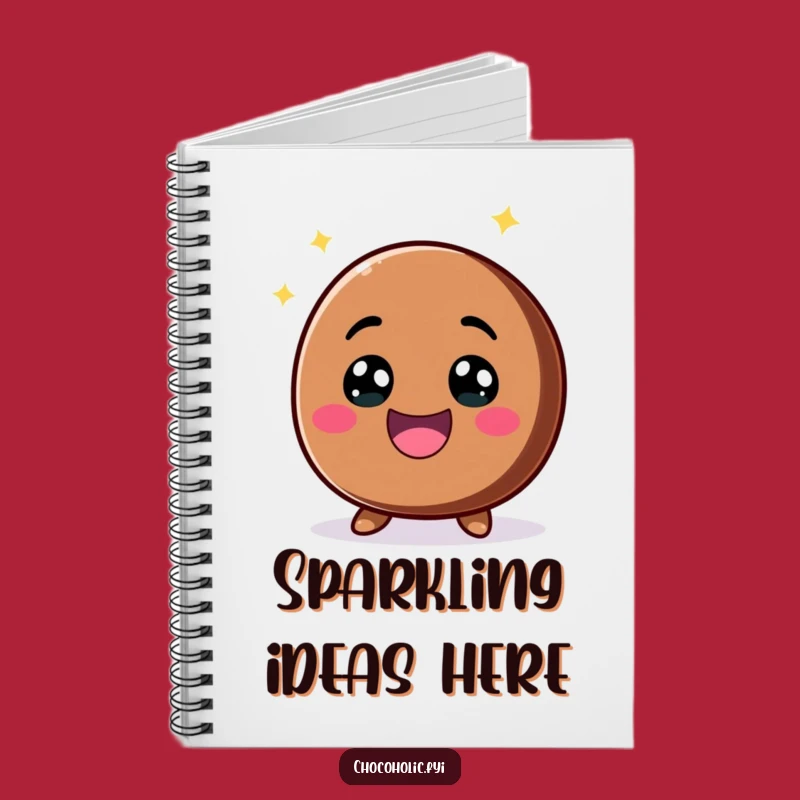 Funny Kawaii Chocolate Chip Notebook - Excited Journal for Ideas