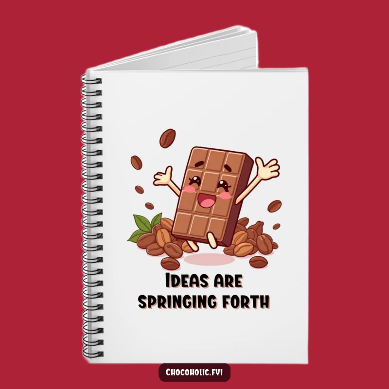 Funny Leaping Chocolate Bar Notebook: Jot Down Joy - A Cocoa Fan Gift