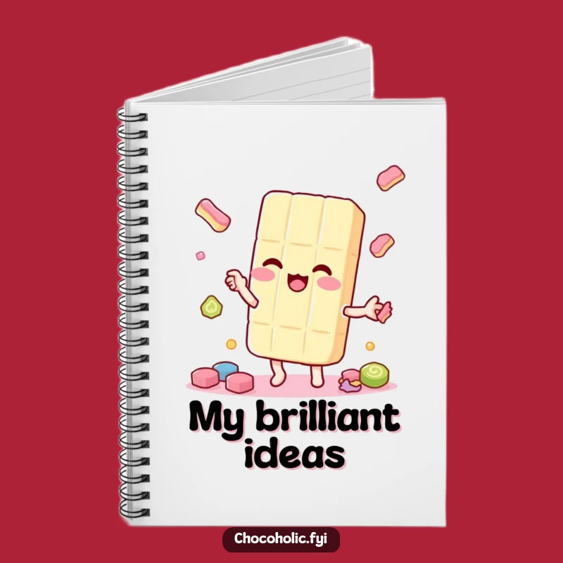 Funny Candy Juggler Notebook: Jot Down Sweet Ideas - Perfect Gift!
