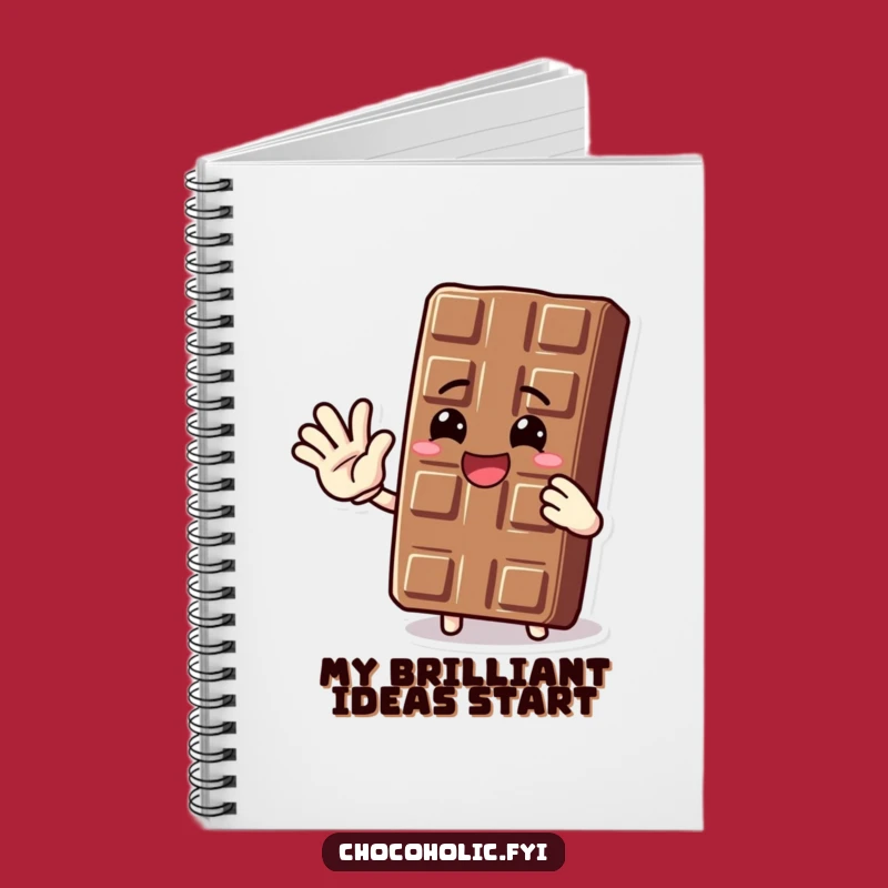 Funny Waving Chocolate Bar Notebook: Jot Down Ideas with Sweetness - A Gift