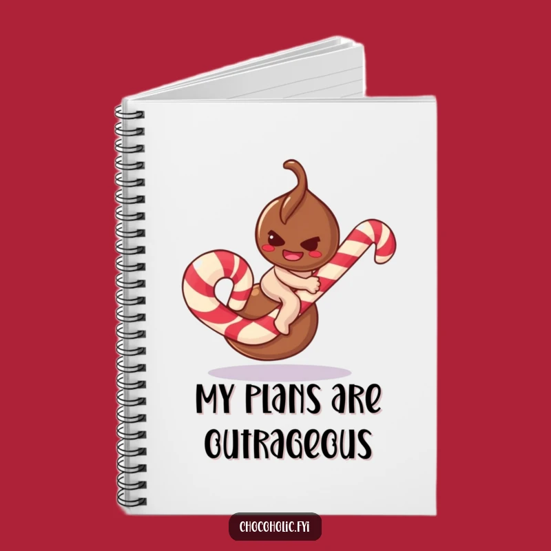 Funny Truffle Candy Cane Notebook: Jot Down Mischievous Ideas!