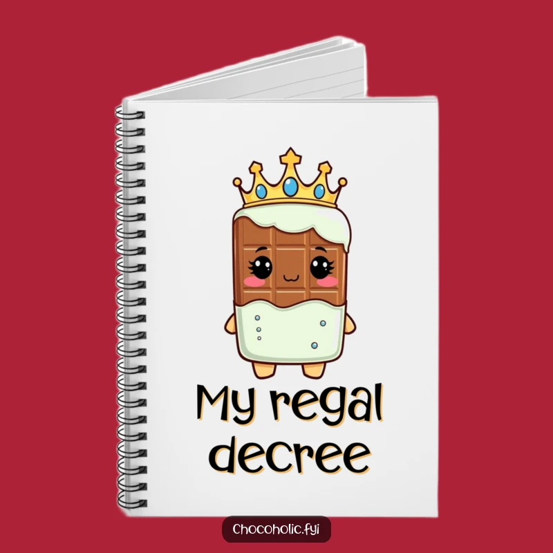Funny Royal Chocolate Bar Notebook: Jot Down Royal Decrees - A Gift