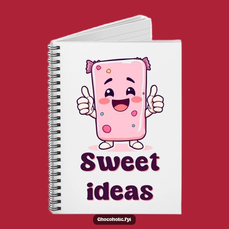 Funny Kawaii Candy Bar Notebook An Enthusiastic Stationery Gift