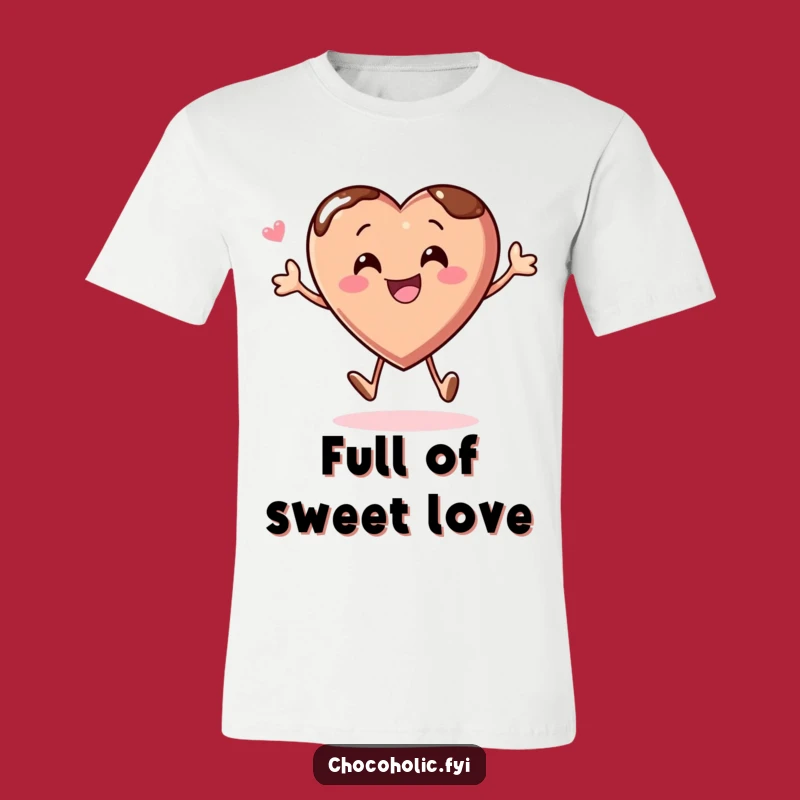 Funny Bouncing Chocolate Heart Tee Pure Joyful Gift