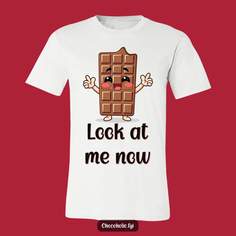 Funny Chocolate Bar Hero T-Shirt - Expressive Character Tee for Bold Personalities