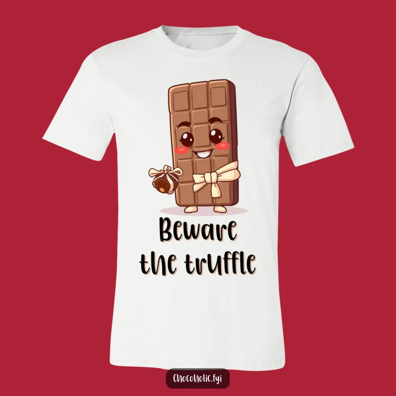 Funny Chocolate Bar Truffle T-Shirt - A Hilarious Gift for Chocolate Lovers!