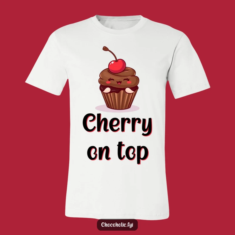 Funny Cupcake Cherry Pose T-Shirt: Wear Your Playful Spirit and Funny Gift