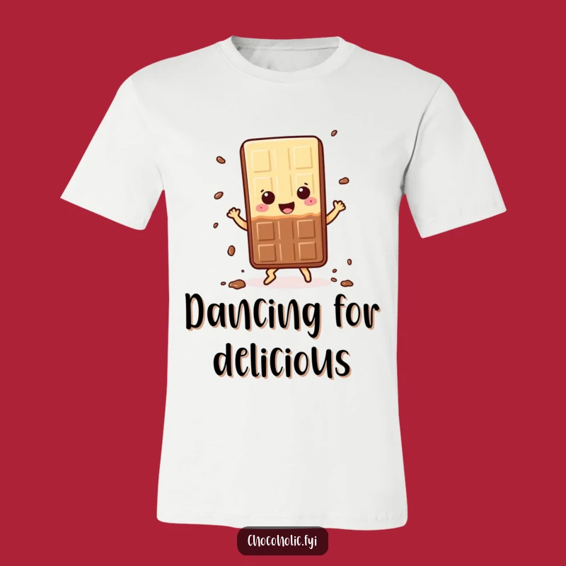 Funny Kawaii Chocolate Dance T-Shirt: Happy Crumbs, Sweet Style