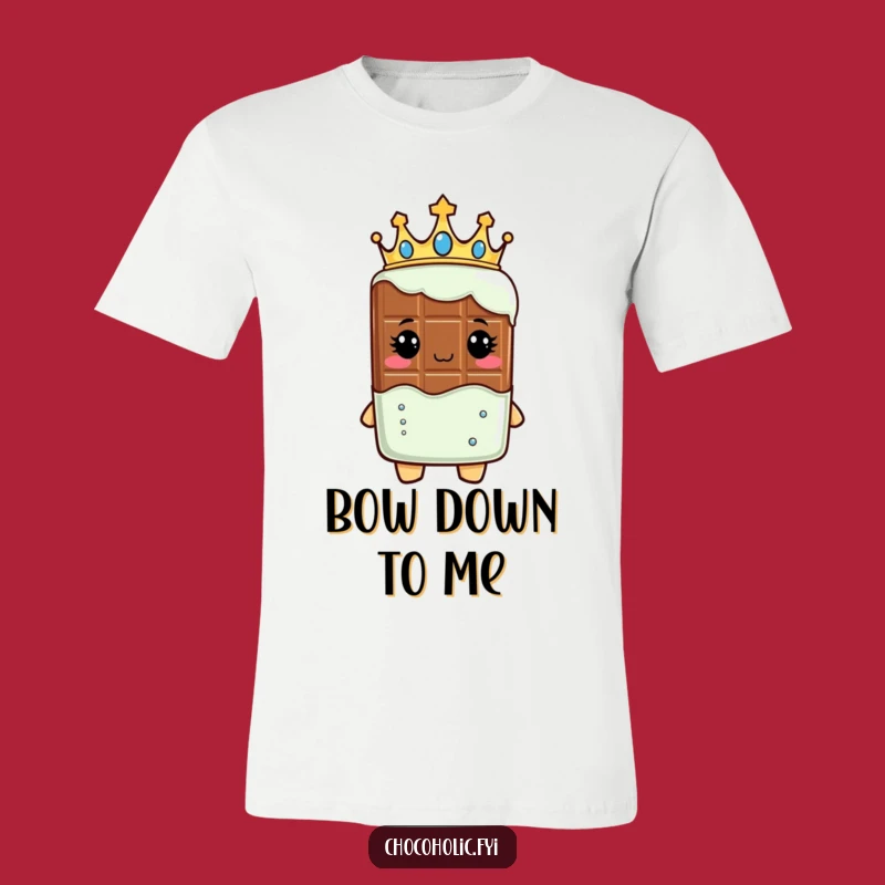 Funny Royal Chocolate Bar Tee: Crowned Confection - A Majestic Gift