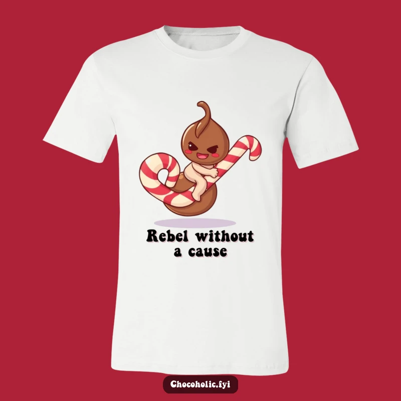 Funny Truffle Candy Cane T-Shirt: Mischievous Treat Adventure Tee!