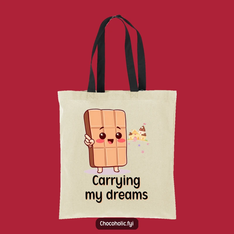 Funny Kawaii Chocolate Candy Land Tote Bag: Carry Your Dreams, Ideal Funny Gift for Her