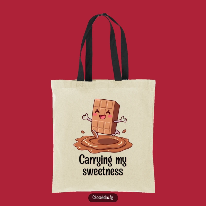 Funny Leap Chocolate Tote Bag - Carry Your Sweetness With Style!