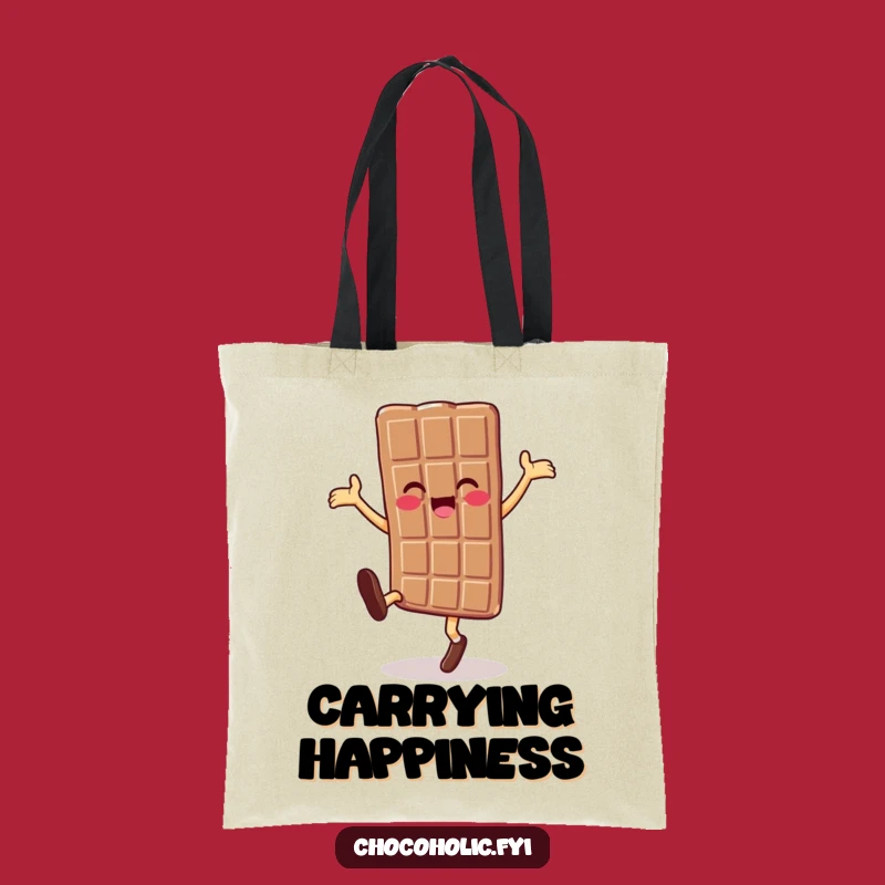 Funny Chocolate Cartwheel Tote Bag: Carry Your Sweetness