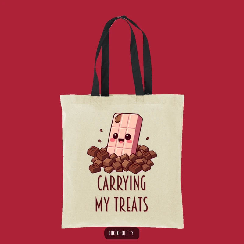 Funny Chocolate Hug Tote Bag: Carry Your Sweetness Everywhere!