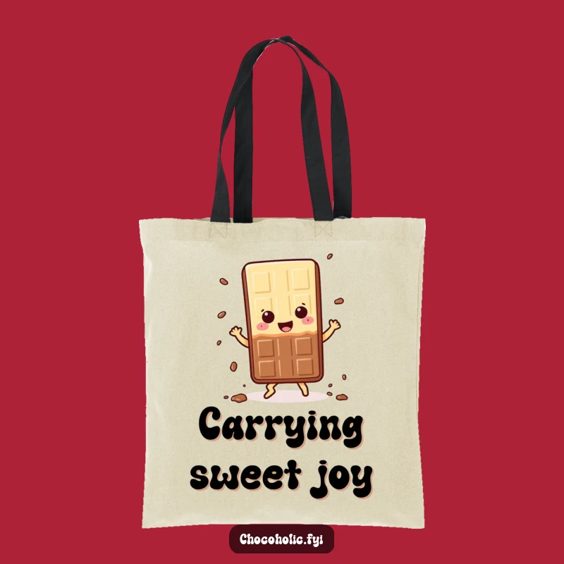 Funny Kawaii Chocolate Dance Tote Bag: Happy Crumbs, Sweet Style