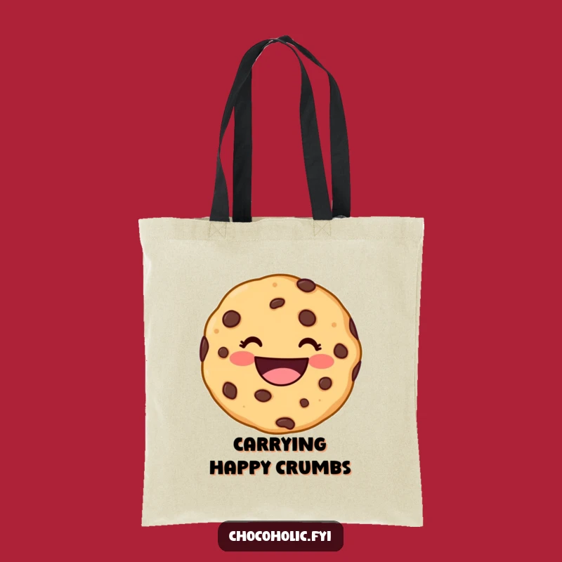 Funny Kawaii Cookie Grin Tote Bag - Cute Carryall for Smiles