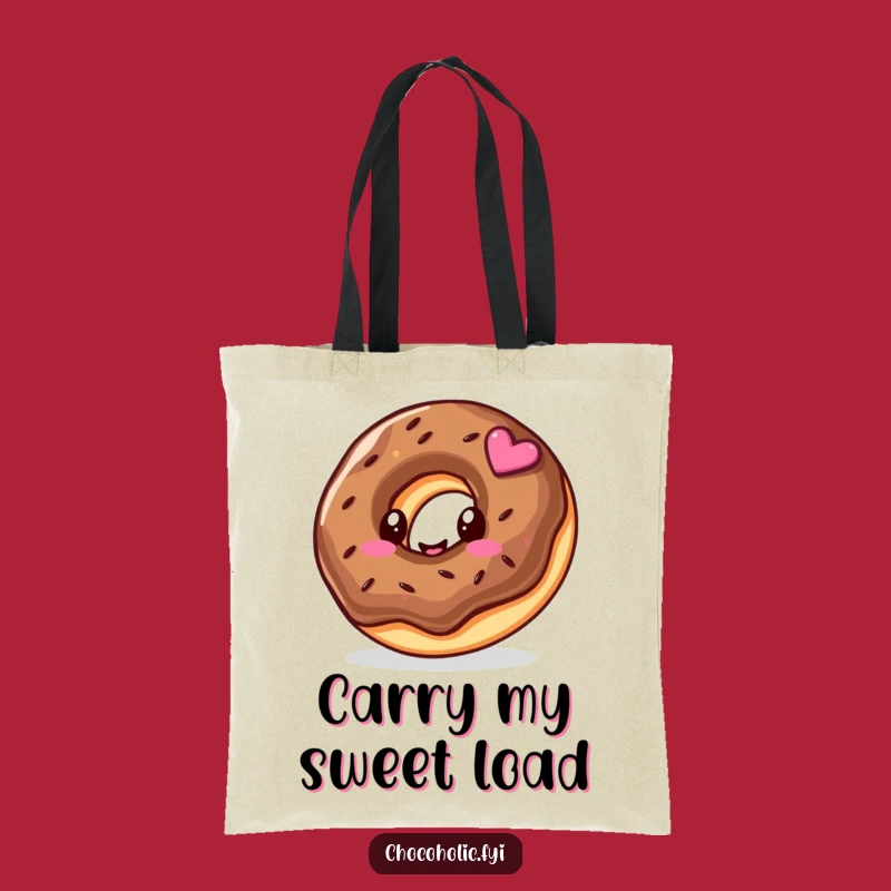 Funny Kawaii Donut Tote Bag - Carry Your Sweetness, Best Gift