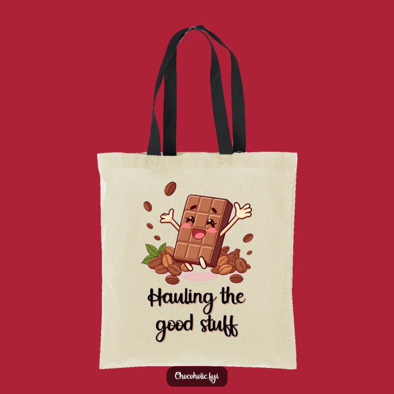 Funny Leaping Chocolate Bar Tote: Carry Your Joy - A Cocoa Gift