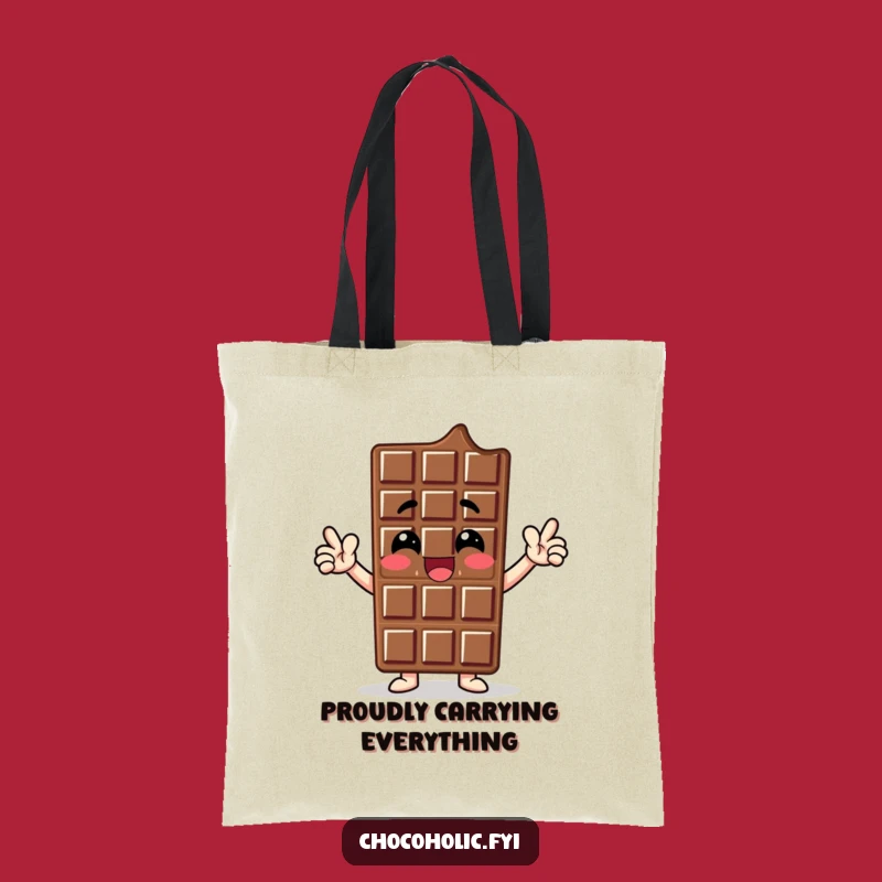 Funny Chocolate Bar Hero Tote Bag - Carry Your Confidence with Sweet Style