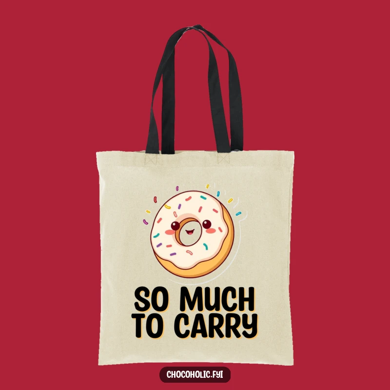 Funny Donut Spin Tote Bag: Carry Your Fun - Perfect Gift!