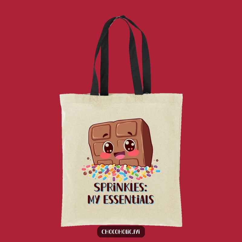 Funny Chocolate Sprinkle Dive Tote Bag: Carry Your Essentials with Hilarious Chocolate Bar Flair